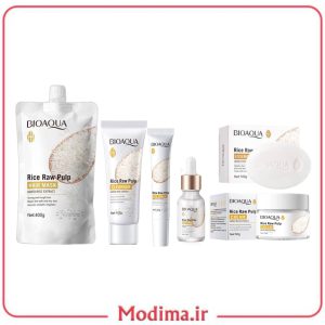 پک روتین پوستی روشن کننده برنج ست 6 عددی 🌾
