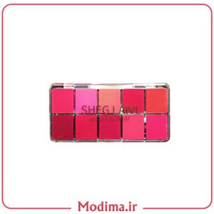 پالت رژ ۱۰ عددی SHEGLAM 💄