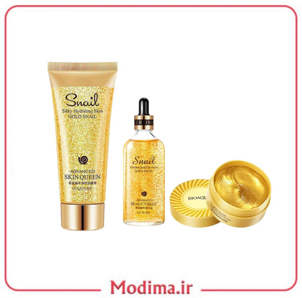پک روتین پوستی جوان ساز و لیفتینگ طلا ست 3 عددی 💛