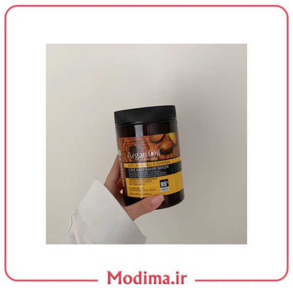 ماسک مو ارگان لایتنس کاسه ای 1000ML 🤎 - تصویر 3