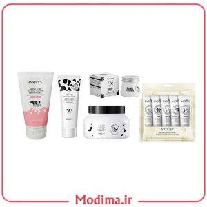 پک روتین پوستی روشن کننده شیر گاو ست 5 عددی 🐄