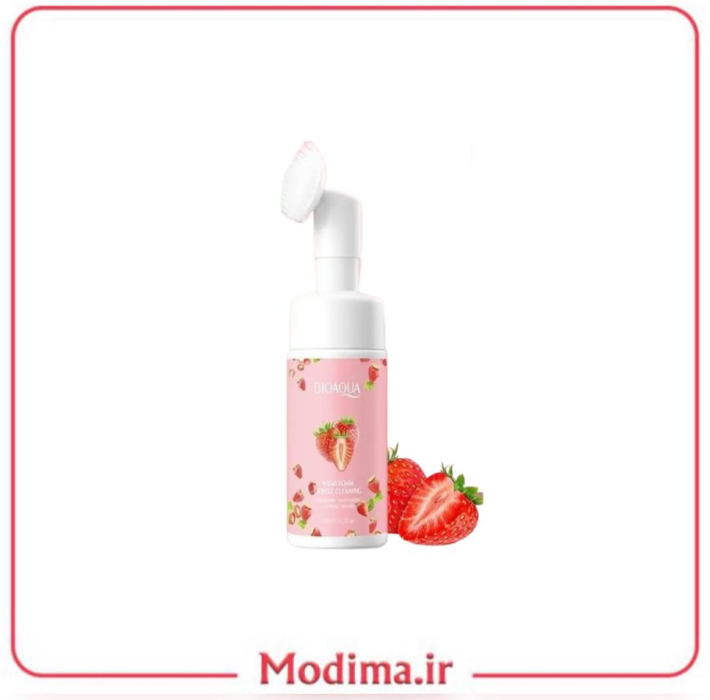 فوم براش دار توت فرنگی 120 میل🍓