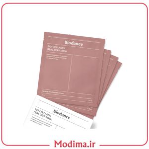 پک ماسک ورقه ای بایودنس مدل بیو کلاژن 4 عددی🎀
