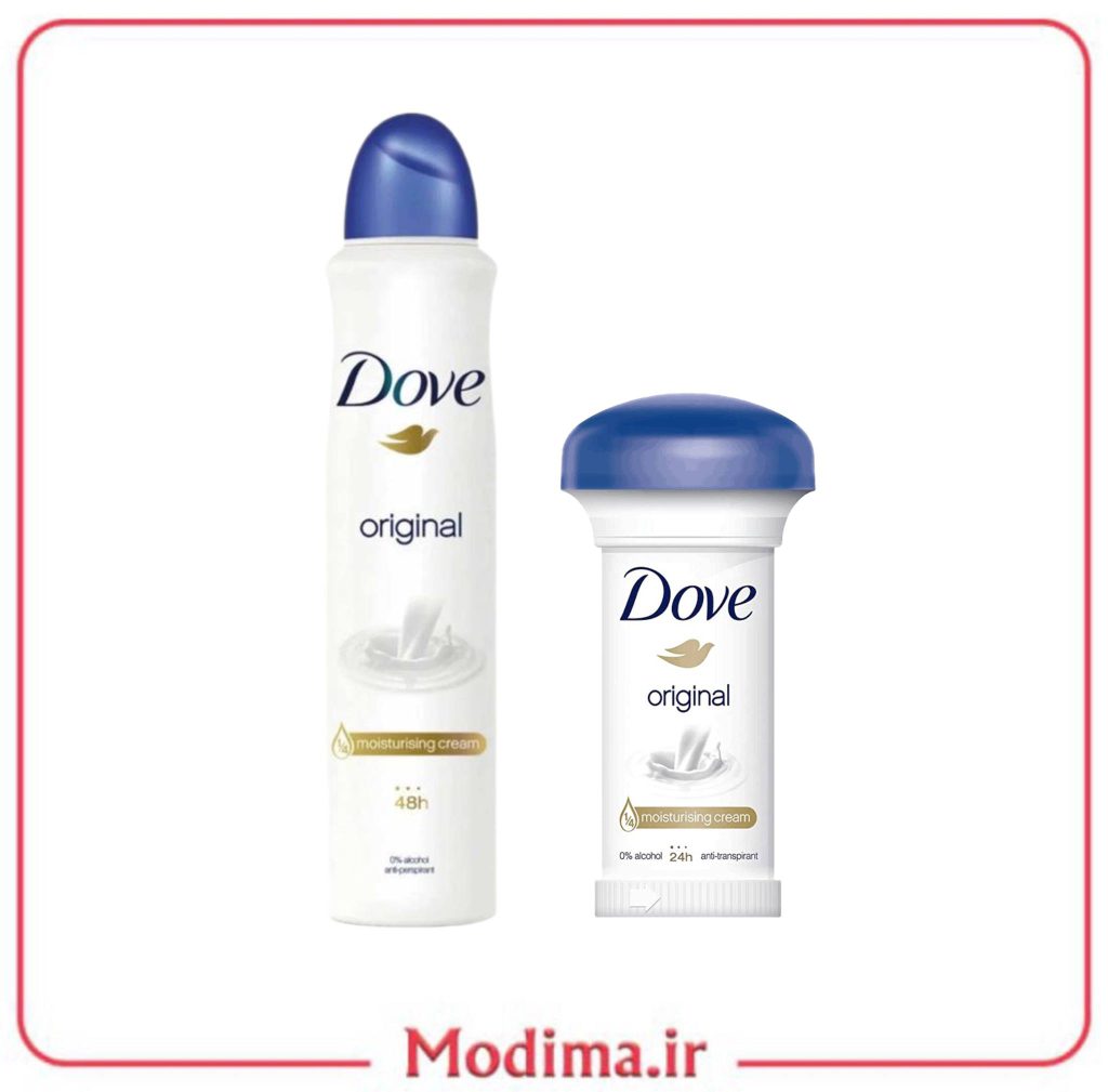 ست 2 عددی مام و اسپری ضد تعریق Dove رایحه اورجینال💙