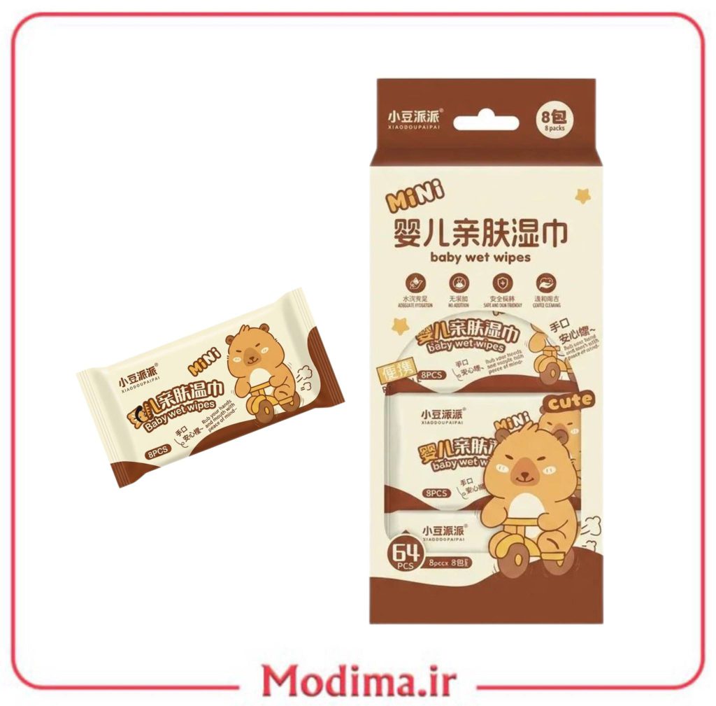 دستمال مرطوب جیبی تدی 🧸